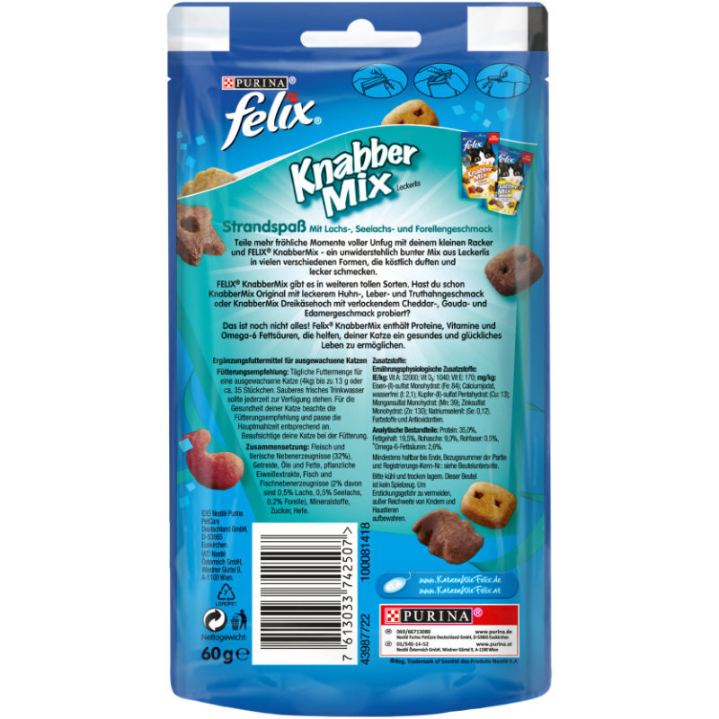 Felix Snacks Felix KnabberMix 5x200g Strandspaß