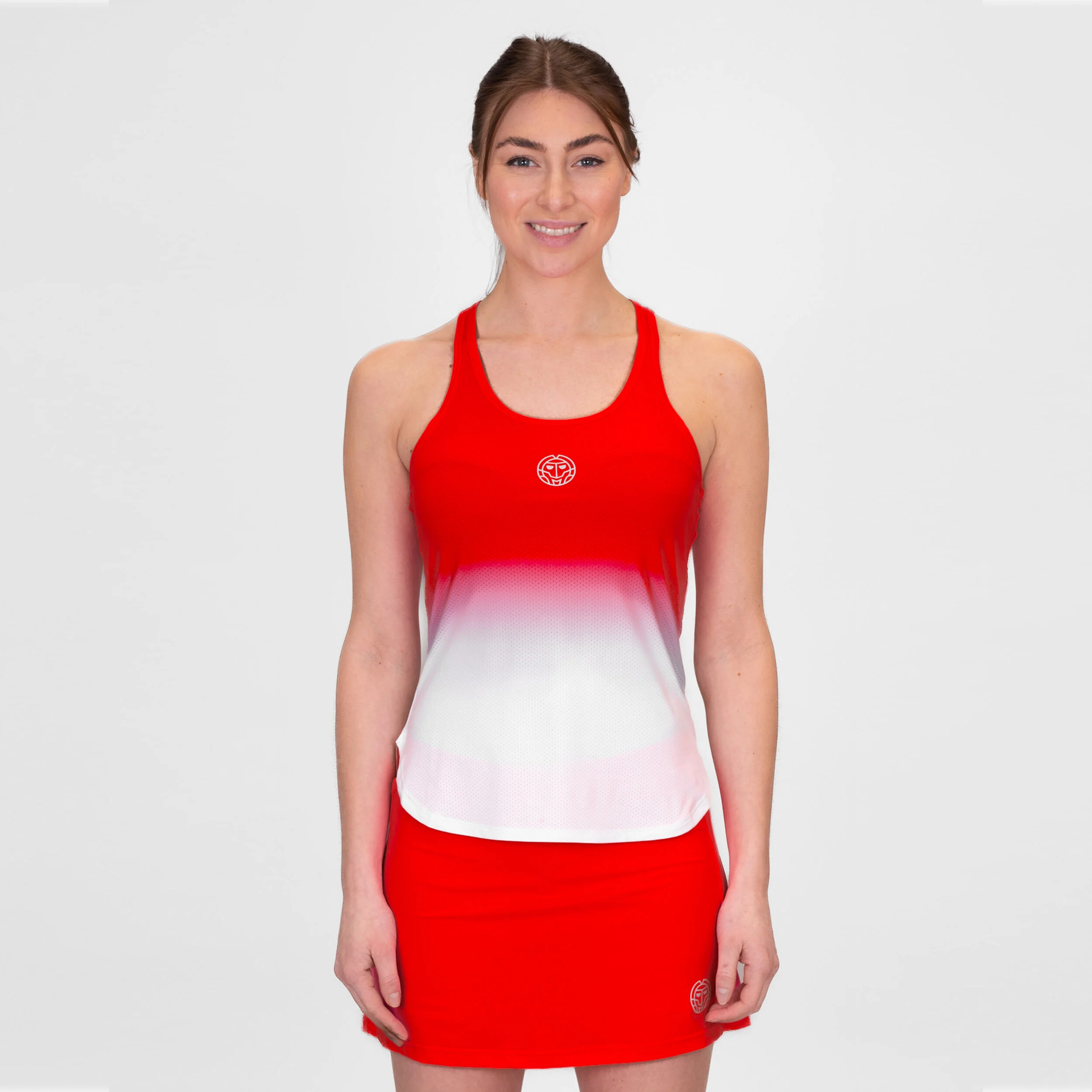 Crew Gradiant Tank-Top Damen - Rot, Weiß