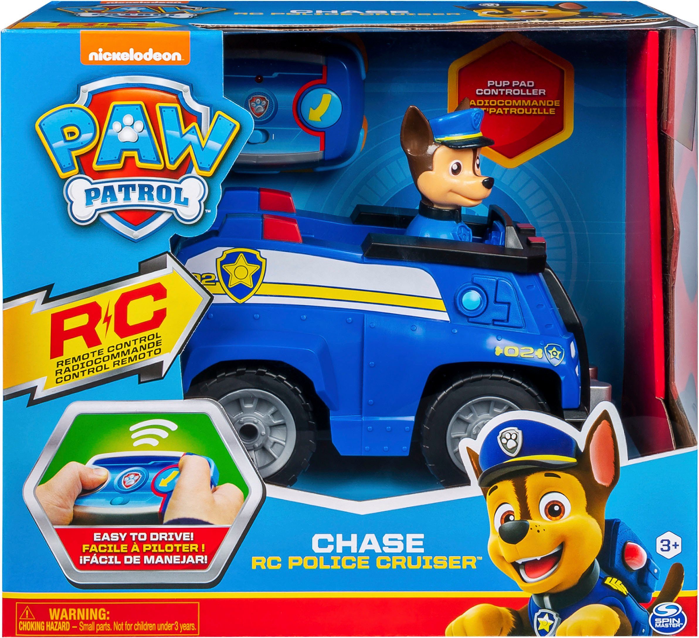 Spin Master RC-Auto PAW Patrol, Chases Polizeiauto mit 2,4GHz, inklusive Fernbedienung