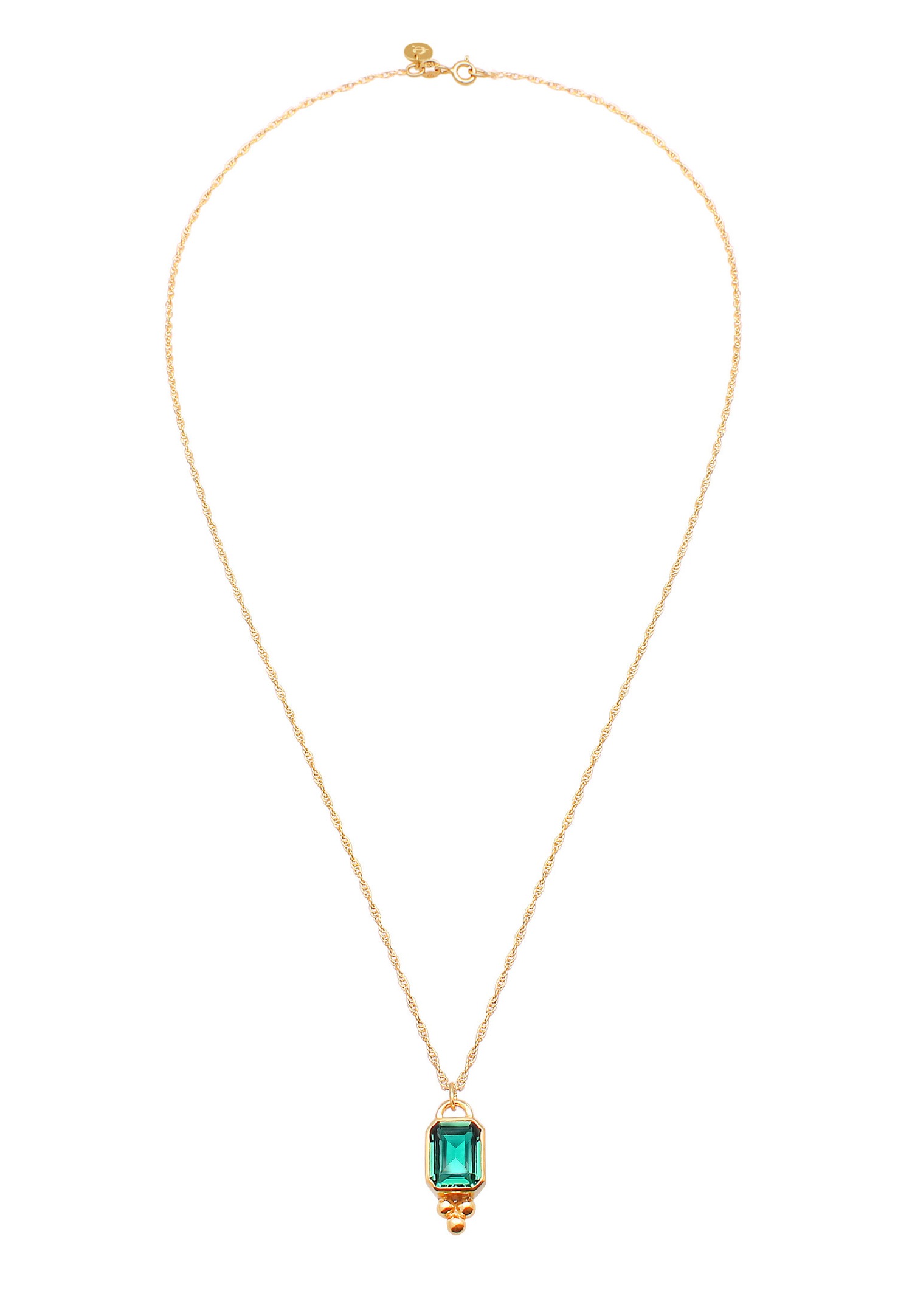 Ciondolo elegante da donna Elli PREMIUM con quarzo in argento sterling 925 placcato oro