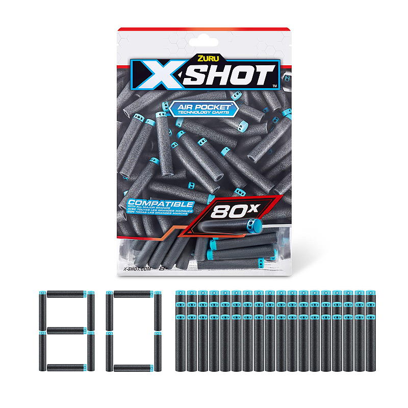 X-Shot Piler 80-pk, X-shot