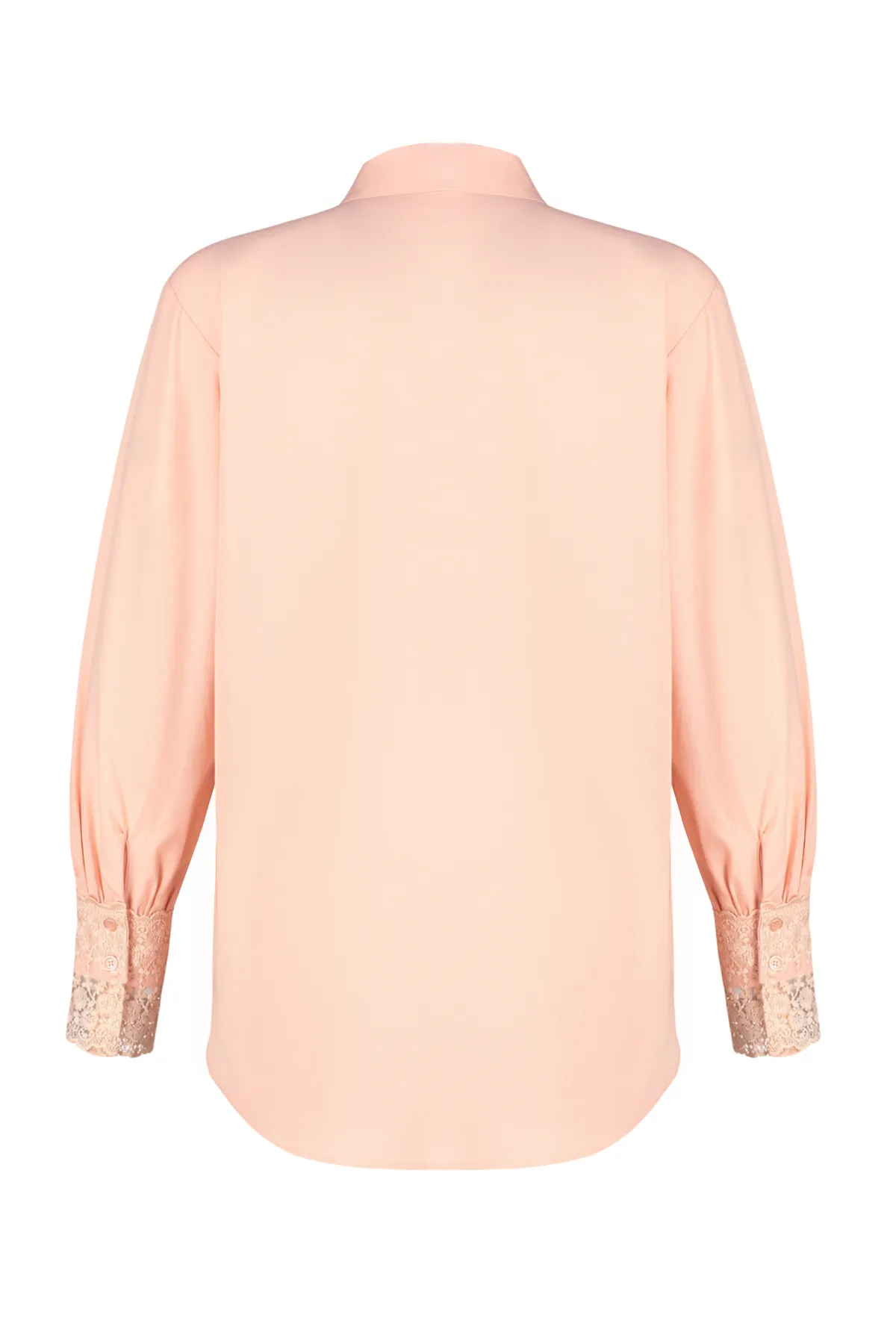 Trendyol Modest  Detailliertes, gewebtes Hemd mit Puderspitzenstickerei TCTSS24TG00035