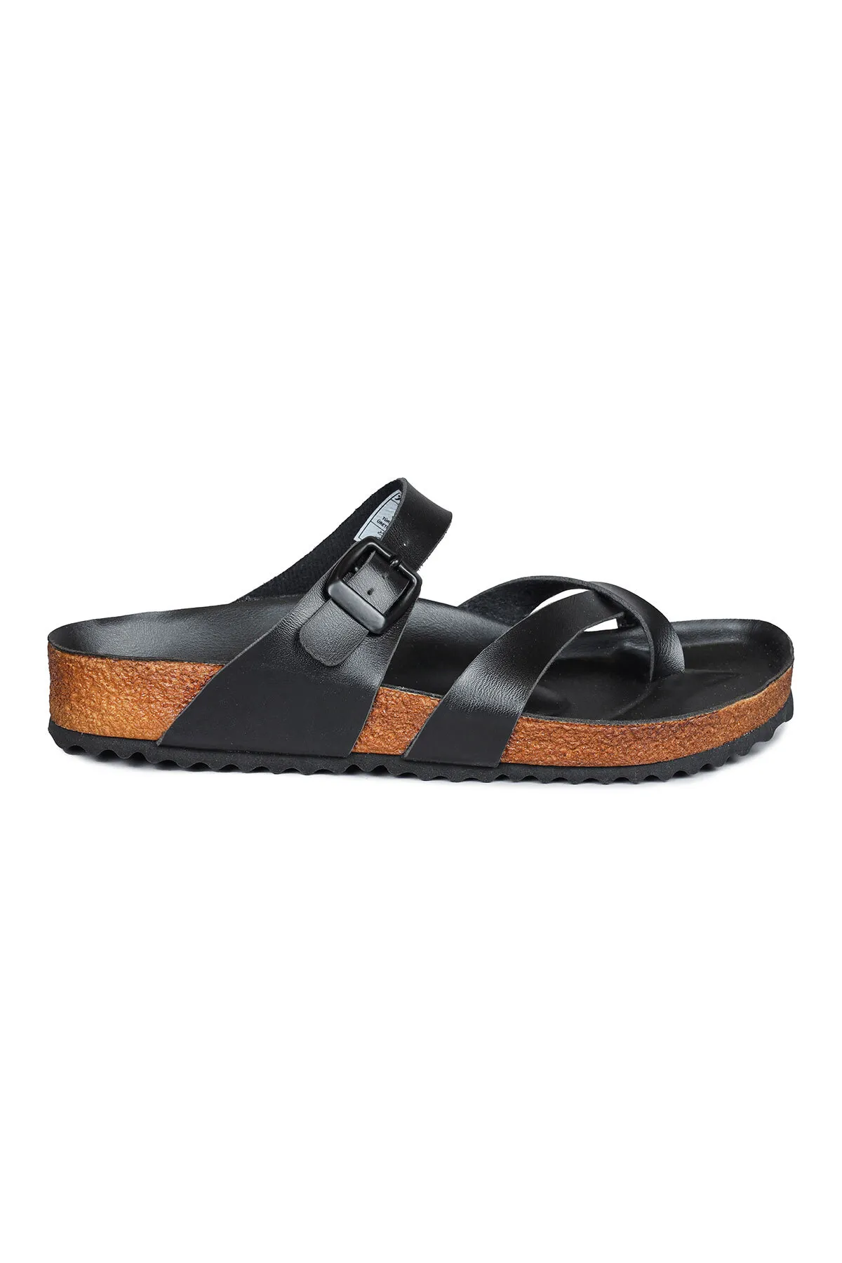 Jump  50008 Schwarze Damen-Flip-Flops mit einer Schnalle