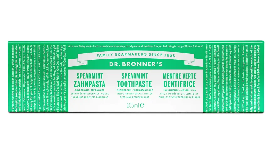 DR. BRONNER'S Zahnpasta Spearmint 105 ml
