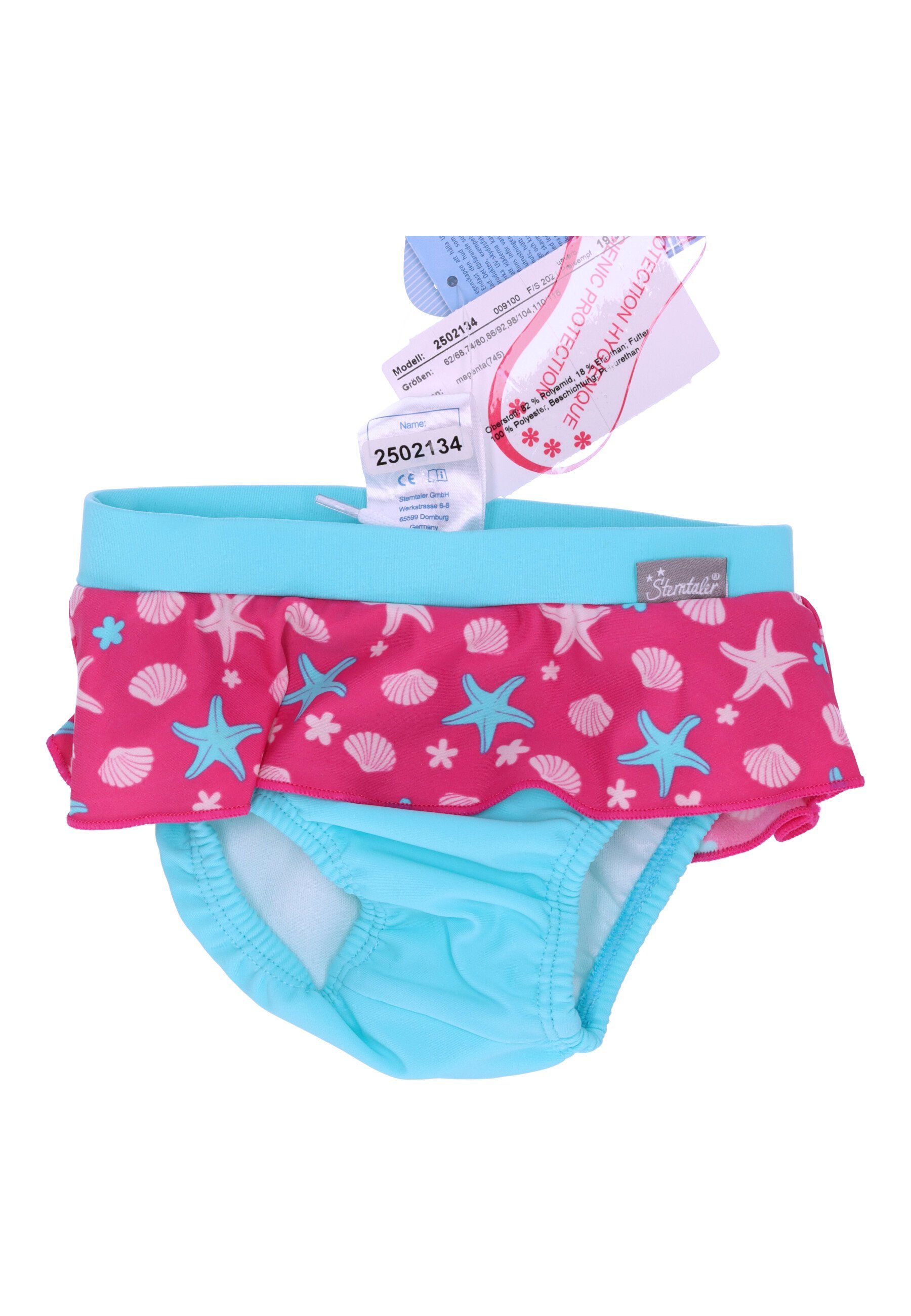 Sterntaler® Badeanzug Schwimmrock uni + Seesterne (1-St., Kinderbadeanzug, Schwimmrock mit Windelfutter) Badebekleidung mit UV- Schutz, Schwimmrock bedruckt