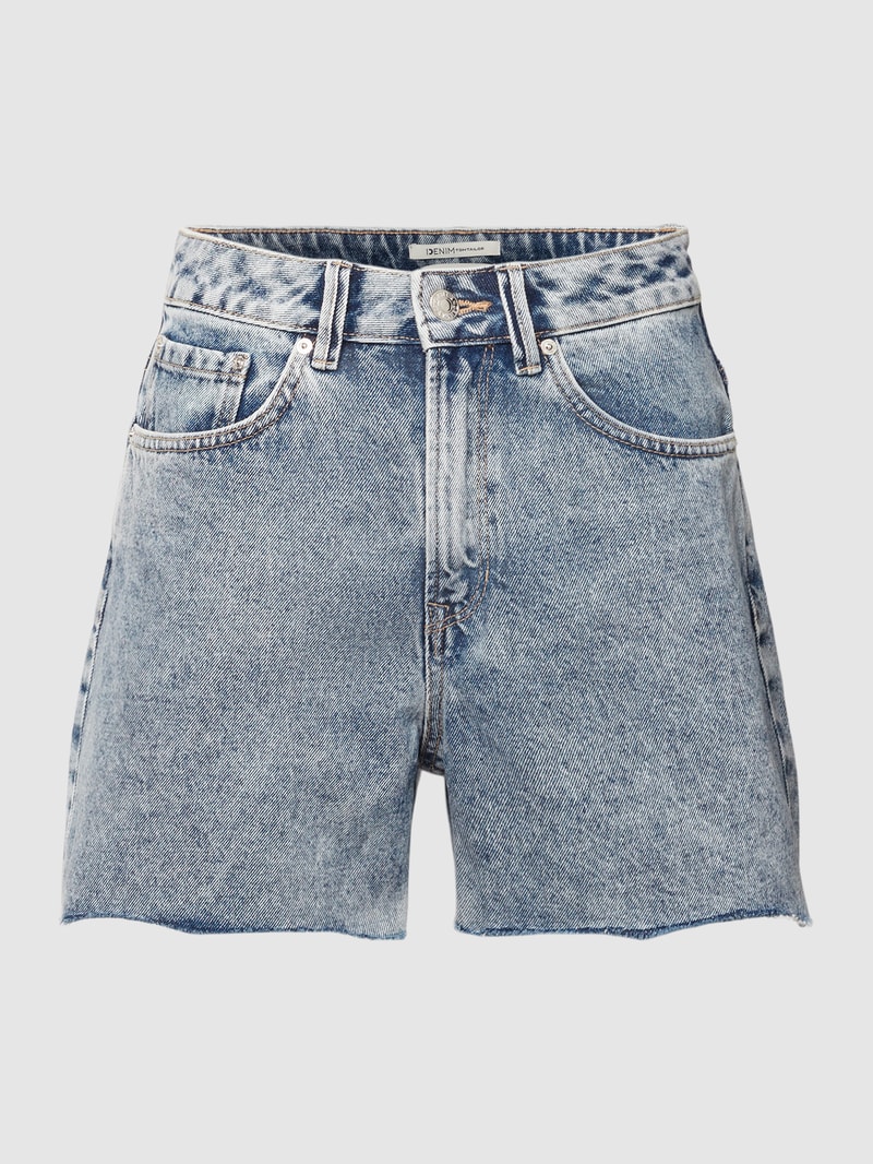 Mom Fit Jeansshorts im 5-Pocket-Design in hellblau