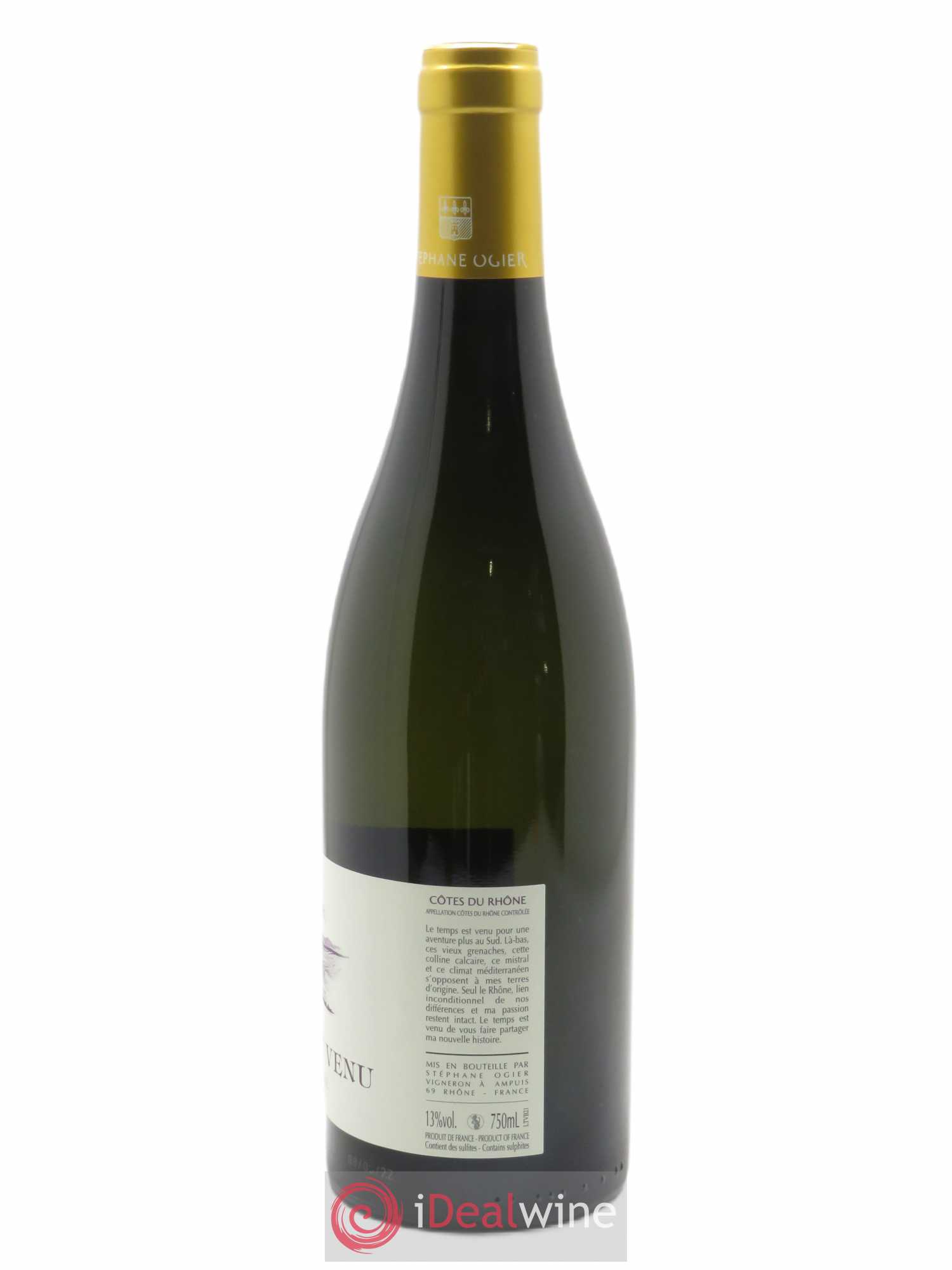 Côtes du Rhône Le Temps est Venu Stéphane Ogier  2021 - Lot de 1 Bouteille
