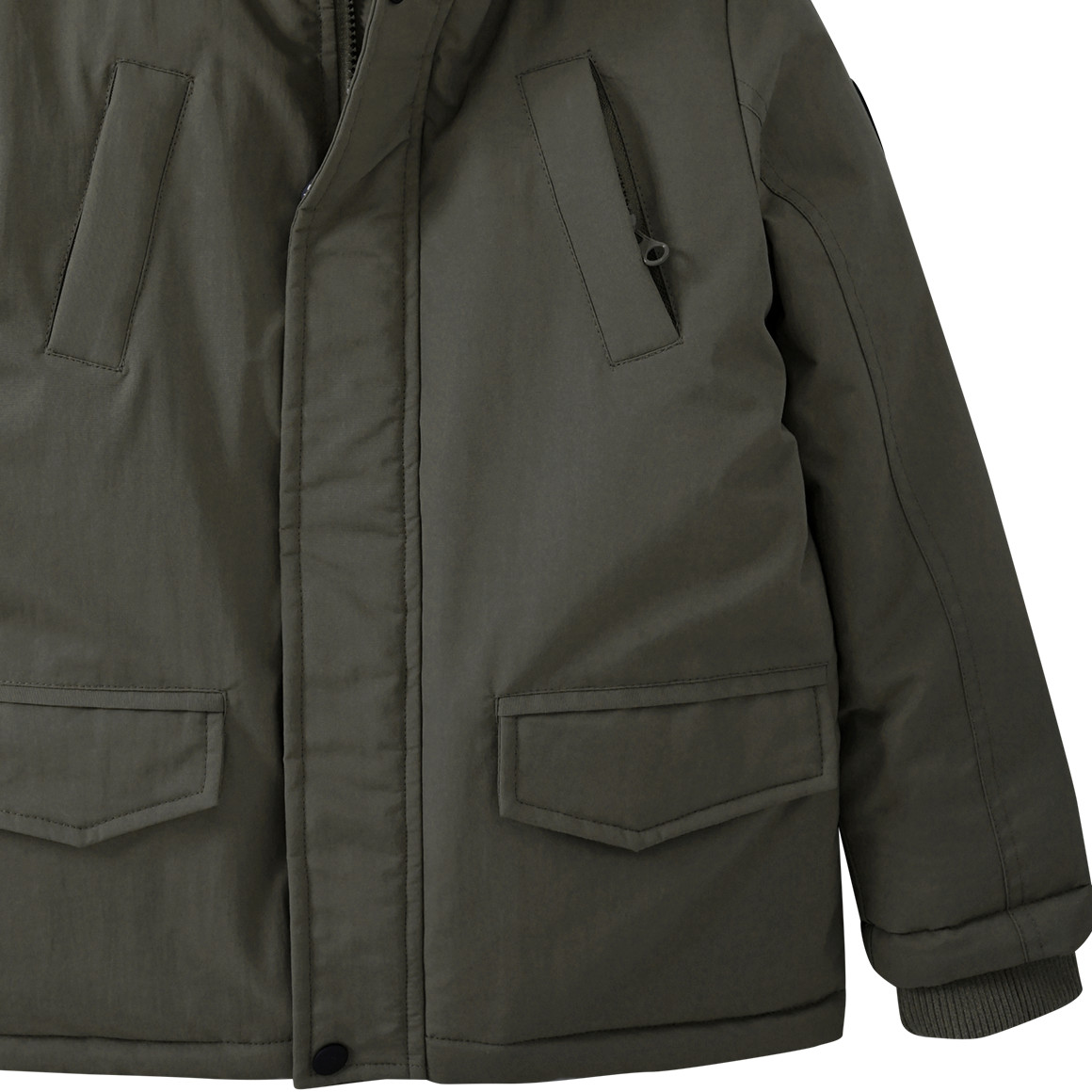 Jungen Parka mit Fellimitat