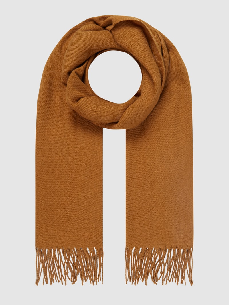 Schal mit Fransen in camel