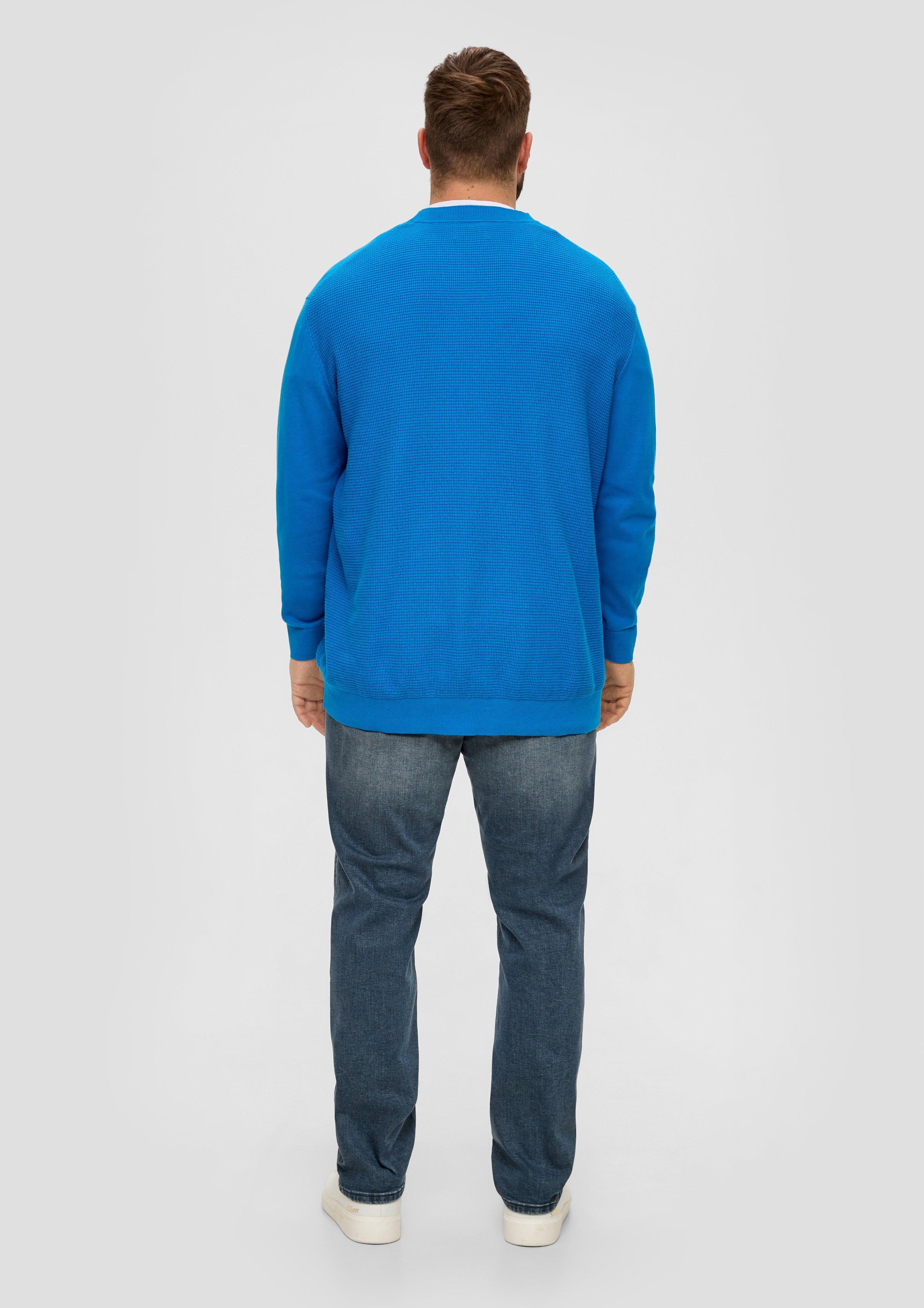 Strickpullover mit Waffelpiqué-Muster  2143412-5524