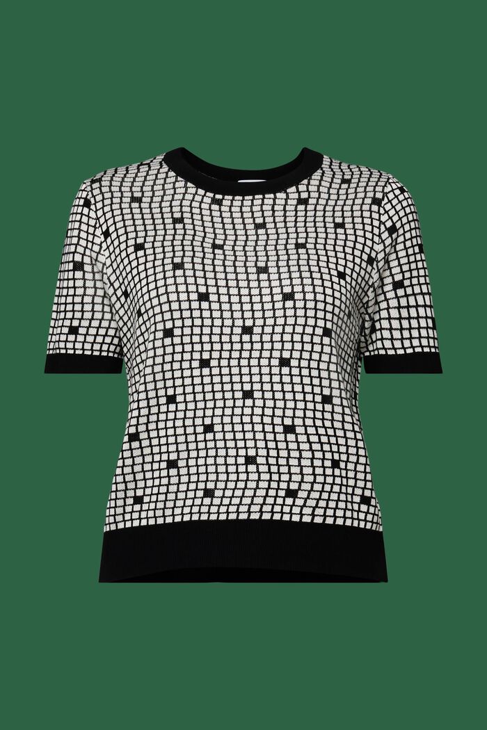 Jacquard-Sweatshirt mit Rundhalsausschnitt