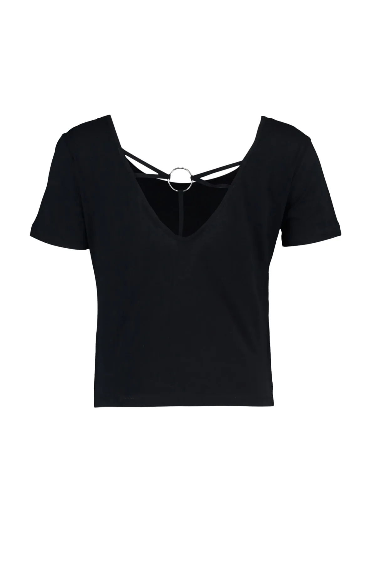 Trendyol Curve  Große Größen in T-Shirt - Schwarz - Regular Fit