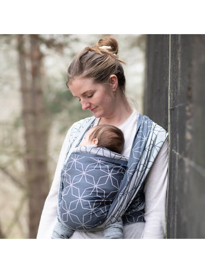 Hoppediz Babytragetuch Gewebtes Tragetuch kbA in Malmö denim günstig kaufen 5,40 x 0,70 m