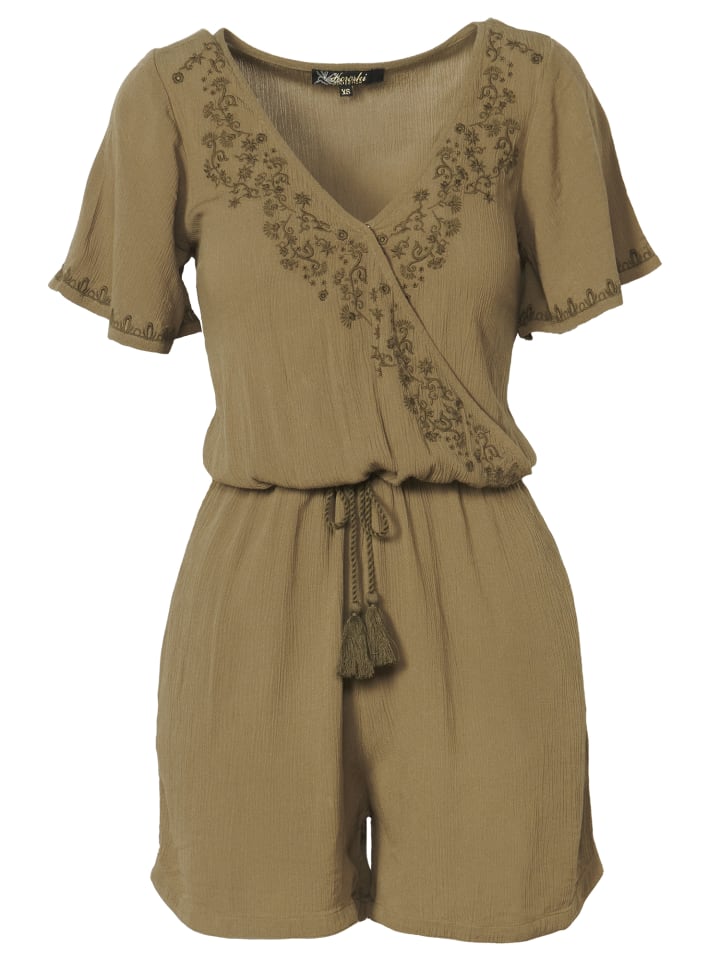 KOROSHI KURZÄRMELKLEID in khaki günstig kaufen