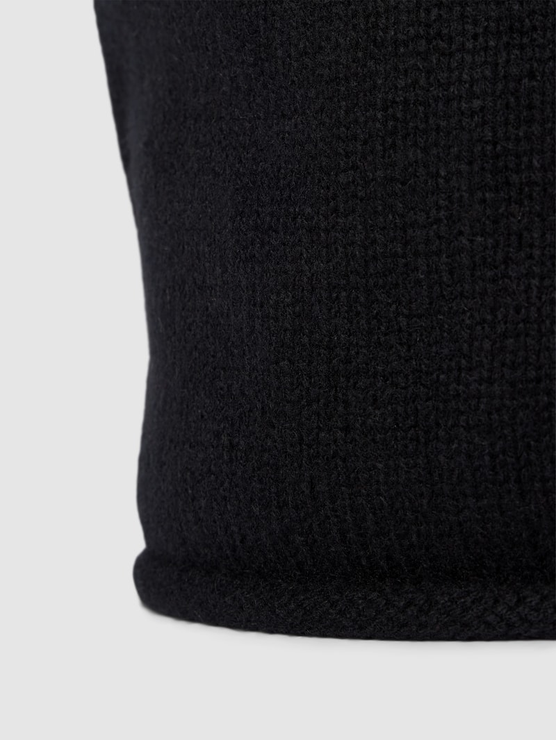 Beanie mit Kaschmir-Anteil in schwarz