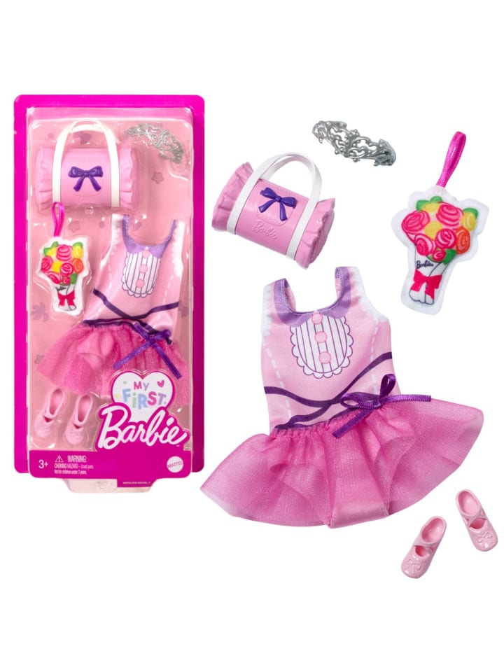 Barbie Ballett-Outfit | My First Barbie | Mattel | Puppen-Kleidung Trend Mode günstig kaufen onesize
