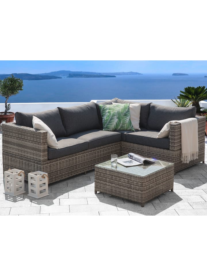 Beliani 2-tlg Lounge Set AVOLA in Grau günstig kaufen onesize
