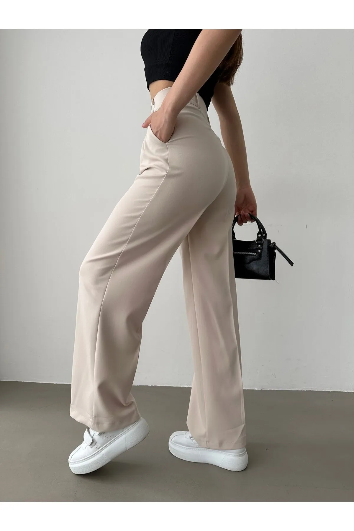 BEJNA  Hose - Beige - Straight