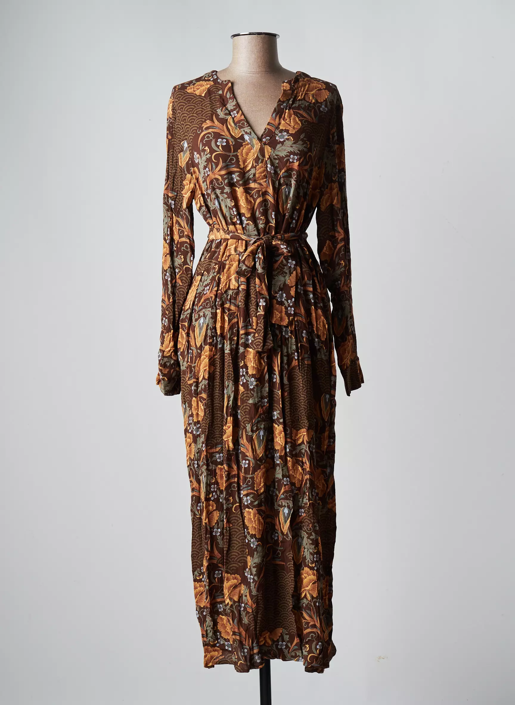 Yaya Robes Longues Femme couleur marron
