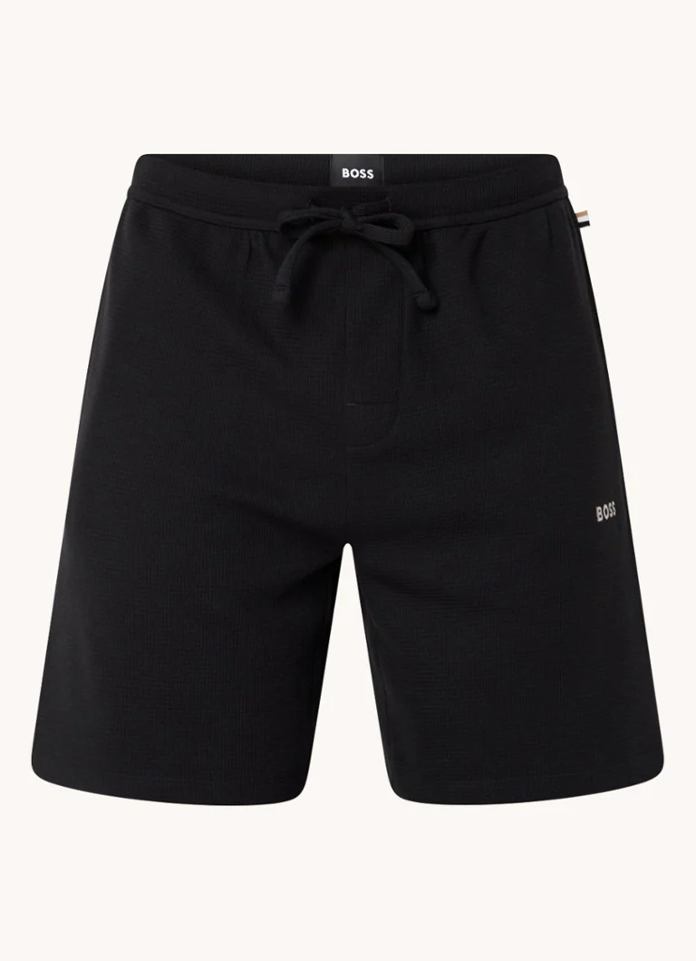 Short de pyjama texturé HUGO BOSS Waffle coupe droite