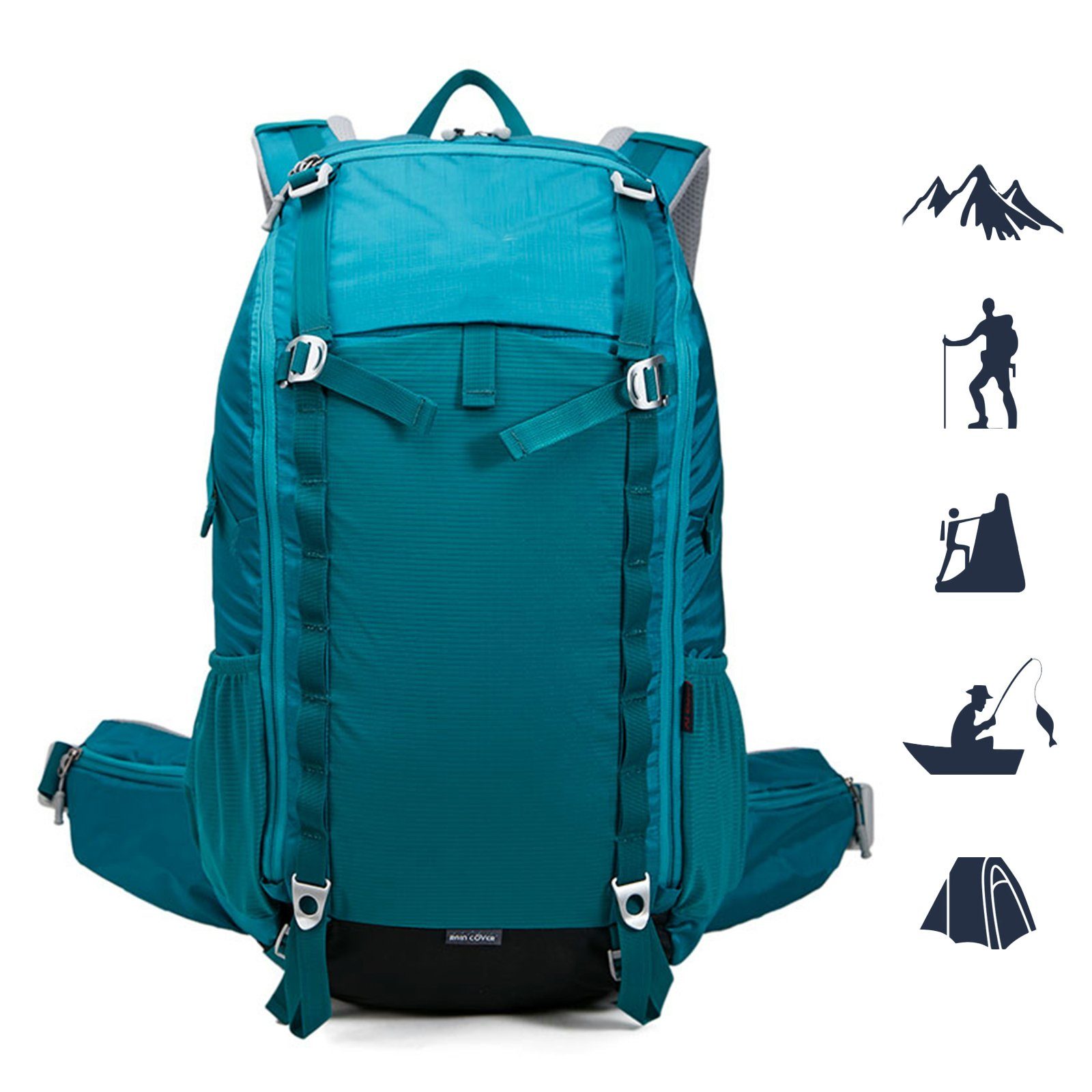 TAN.TOMI Wanderrucksack 40L Großer Wanderrucksack, Wasserdicht Multifunktionaler Daypack