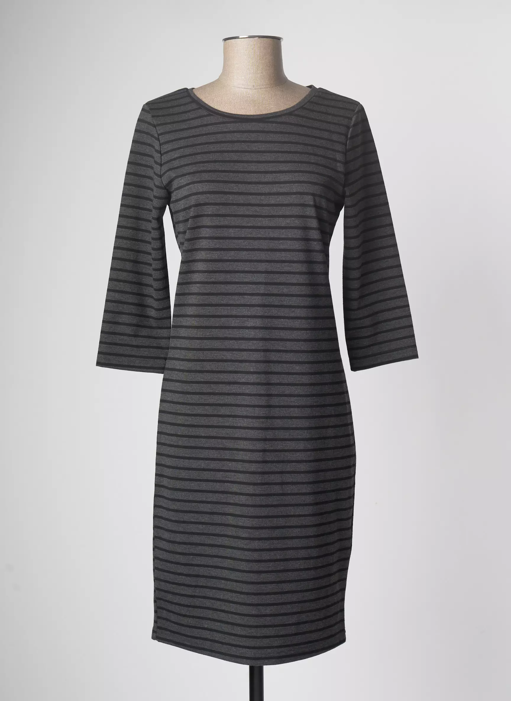 B Young Robes Mi Longues Femme couleur gris