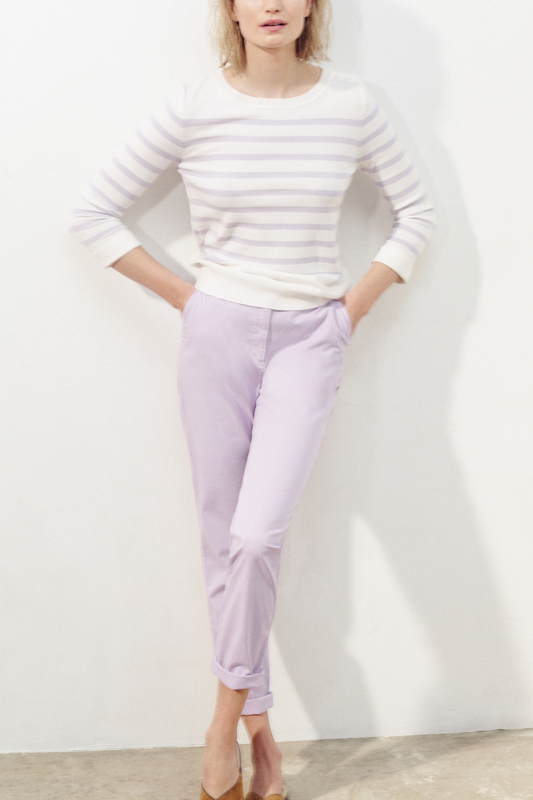pantalon adelmo parme femme