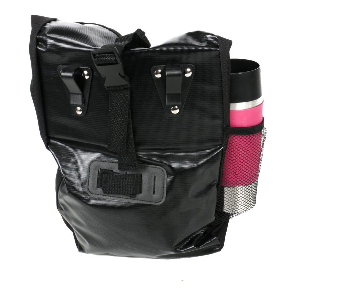 Dunlop Fahrradtasche für Gepäckträger (umrüstbar zur Schultertasche), Fahrrad Gepäckträgertasche, reflektierendes Stoffdreieck an der Seite