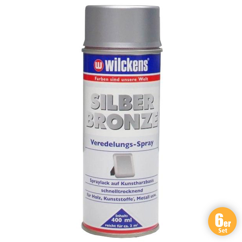 Wilckens Farben Wilckens Silberbronze Veredelungspray 6er Set