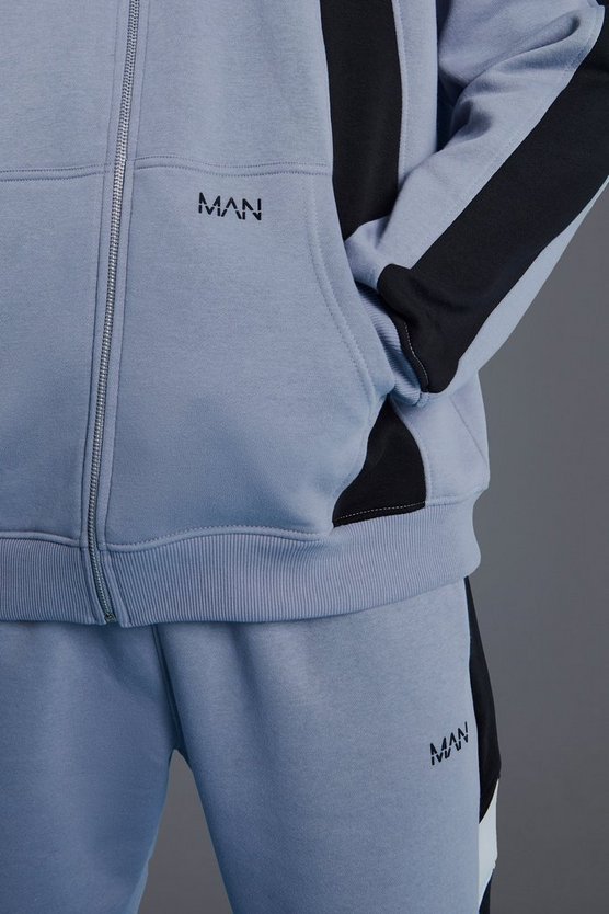 Man Active Oversize Colorblock Trainingsoberteil