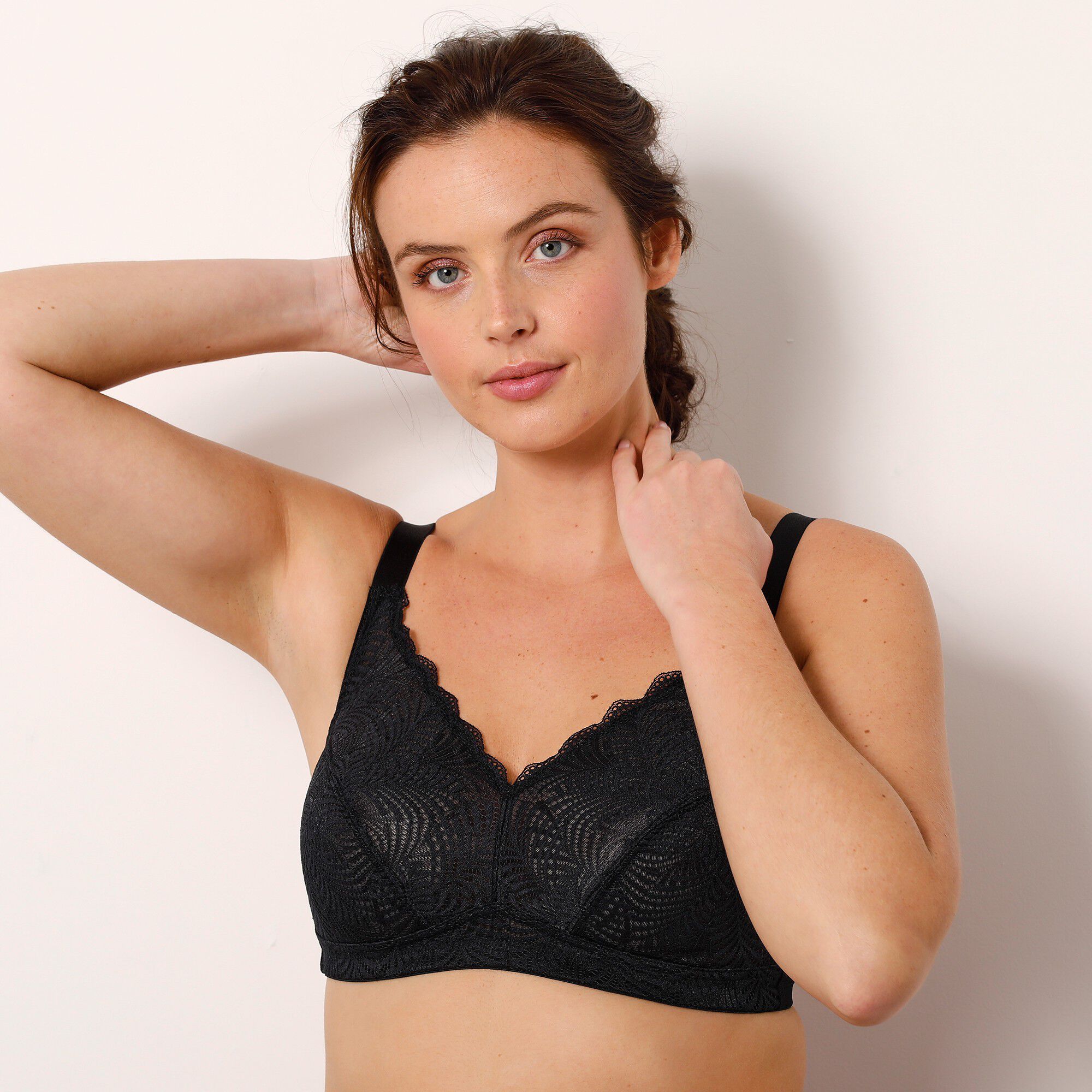 Soutien-gorge minimiseur dentelle graphique
