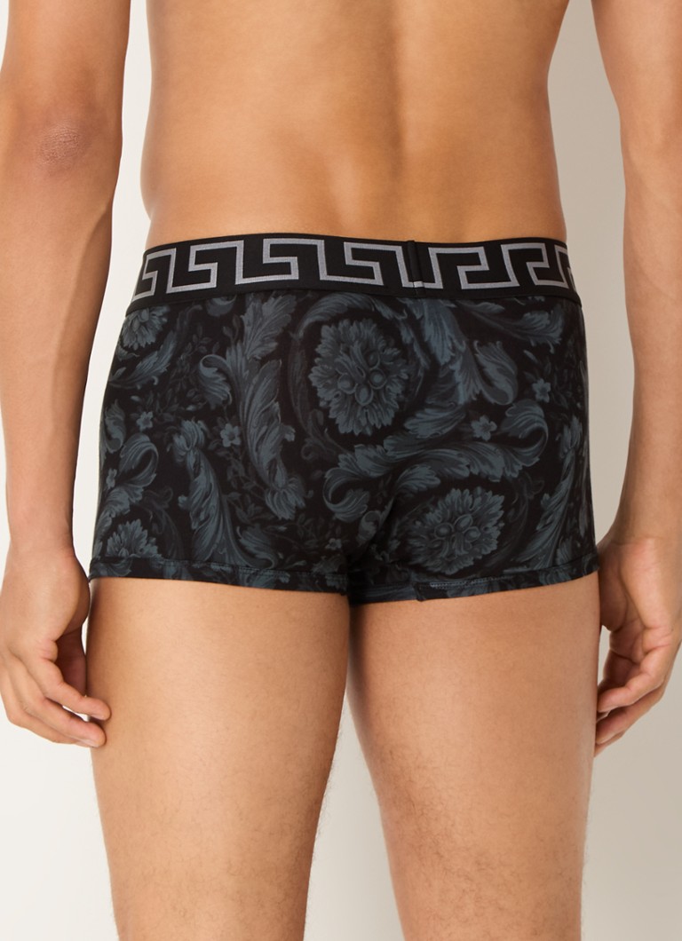 Versace organic cotton boxer shorts with logo waistband