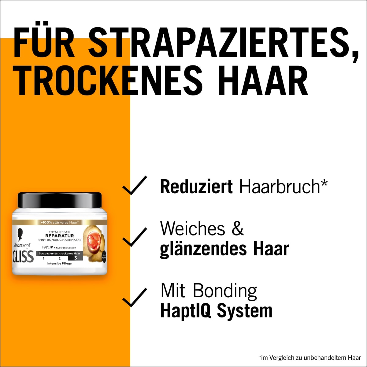 Haarmaske 4in1 Total Repair, 400 ml