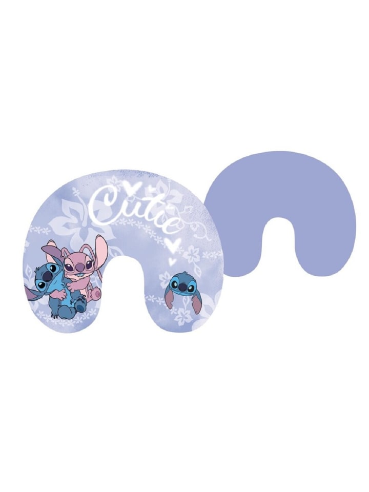 Lilo & Stitch Lilo & Stitch Reise Kissen – Weiches Kissen für angenehme Reisen in Blau günstig kaufen 30 cm
