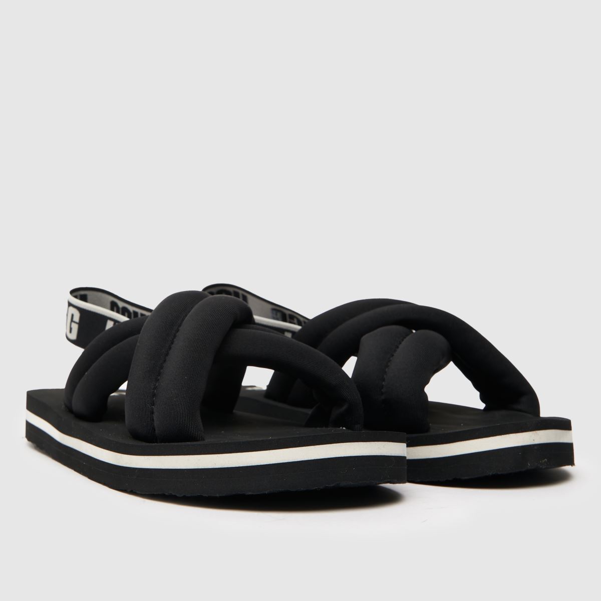 UGG svarta & vita Everlee Junior sandaler