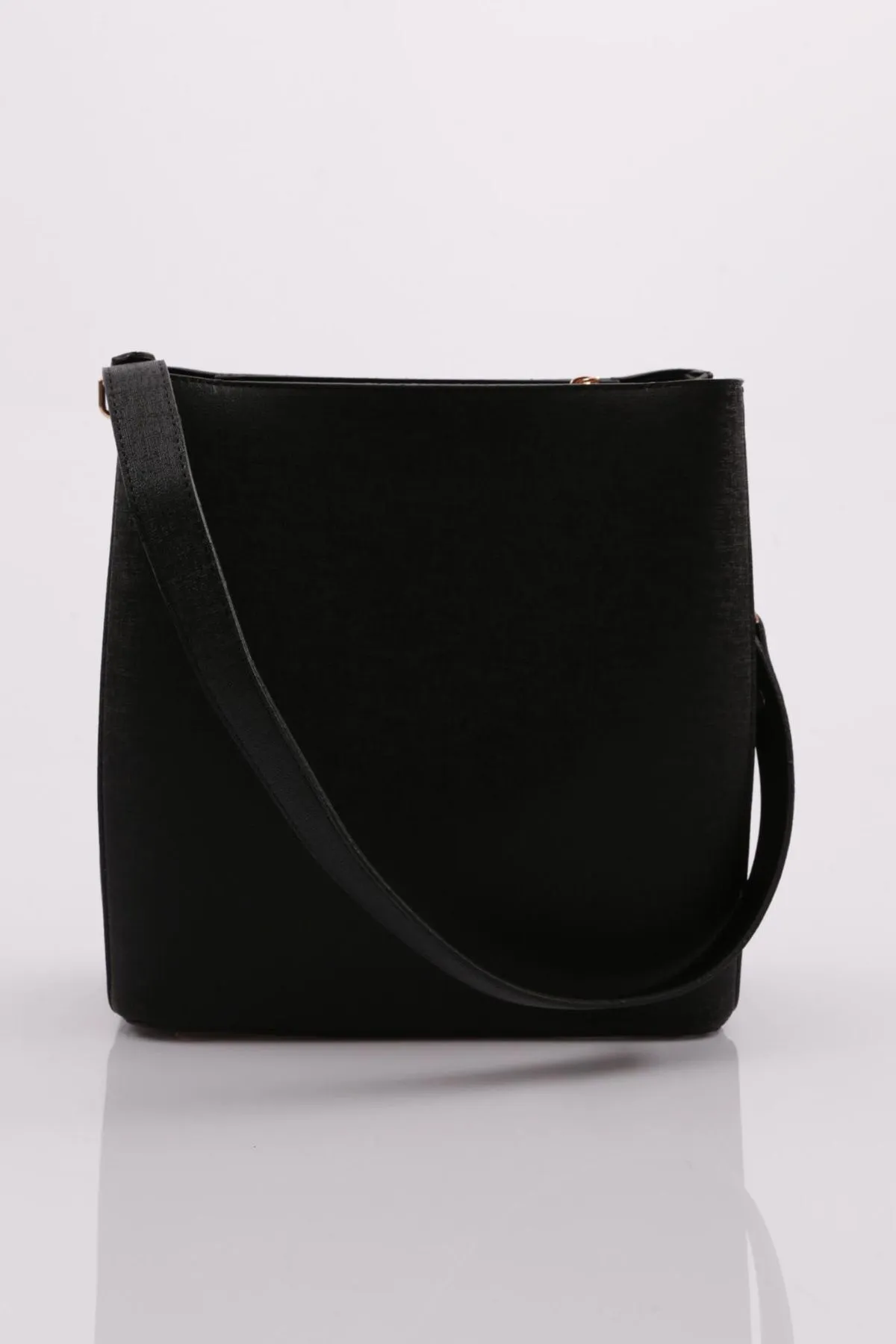 DGN  Schwarze Schulter- und Handtasche Column 520 für Damen