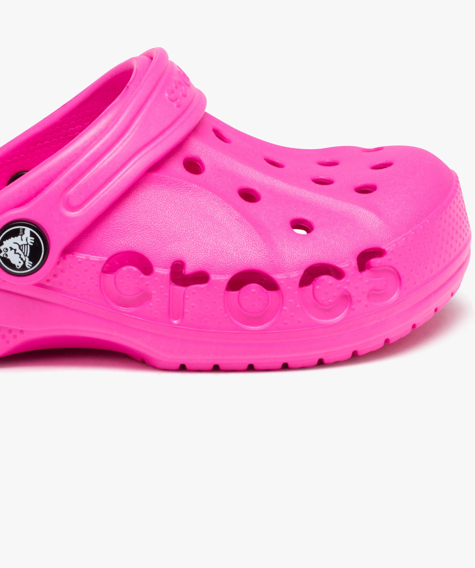 Sabots souples fille unis avec perforations - Crocs rose | GEMO