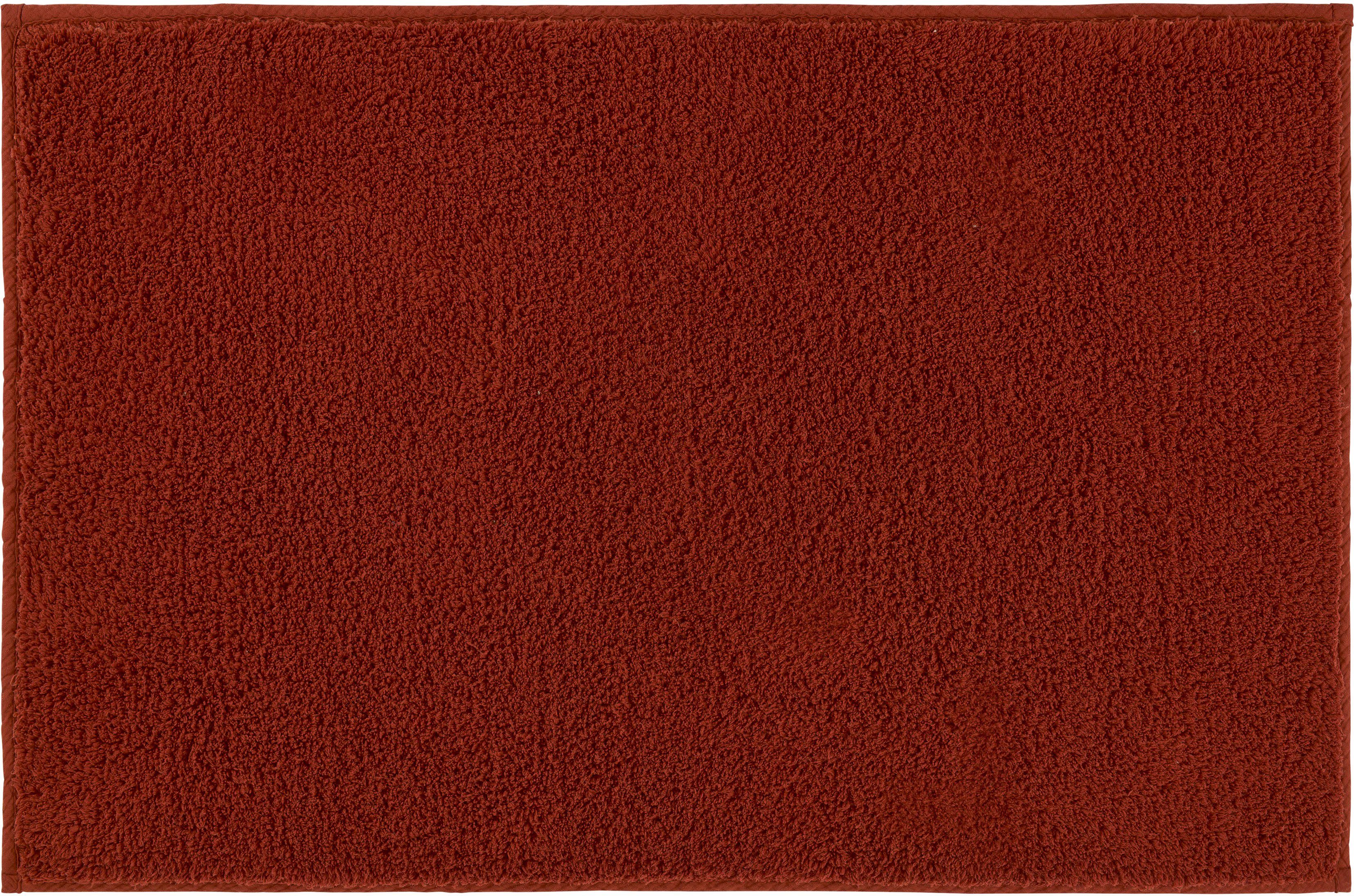 Badematte Kansas Kleine Wolke, Höhe 15 mm, rutschhemmend beschichtet, fußbodenheizungsgeeignet, Baumwolle, rechteckig, Badteppich, Uni Farben, reine Baumwolle, waschbar