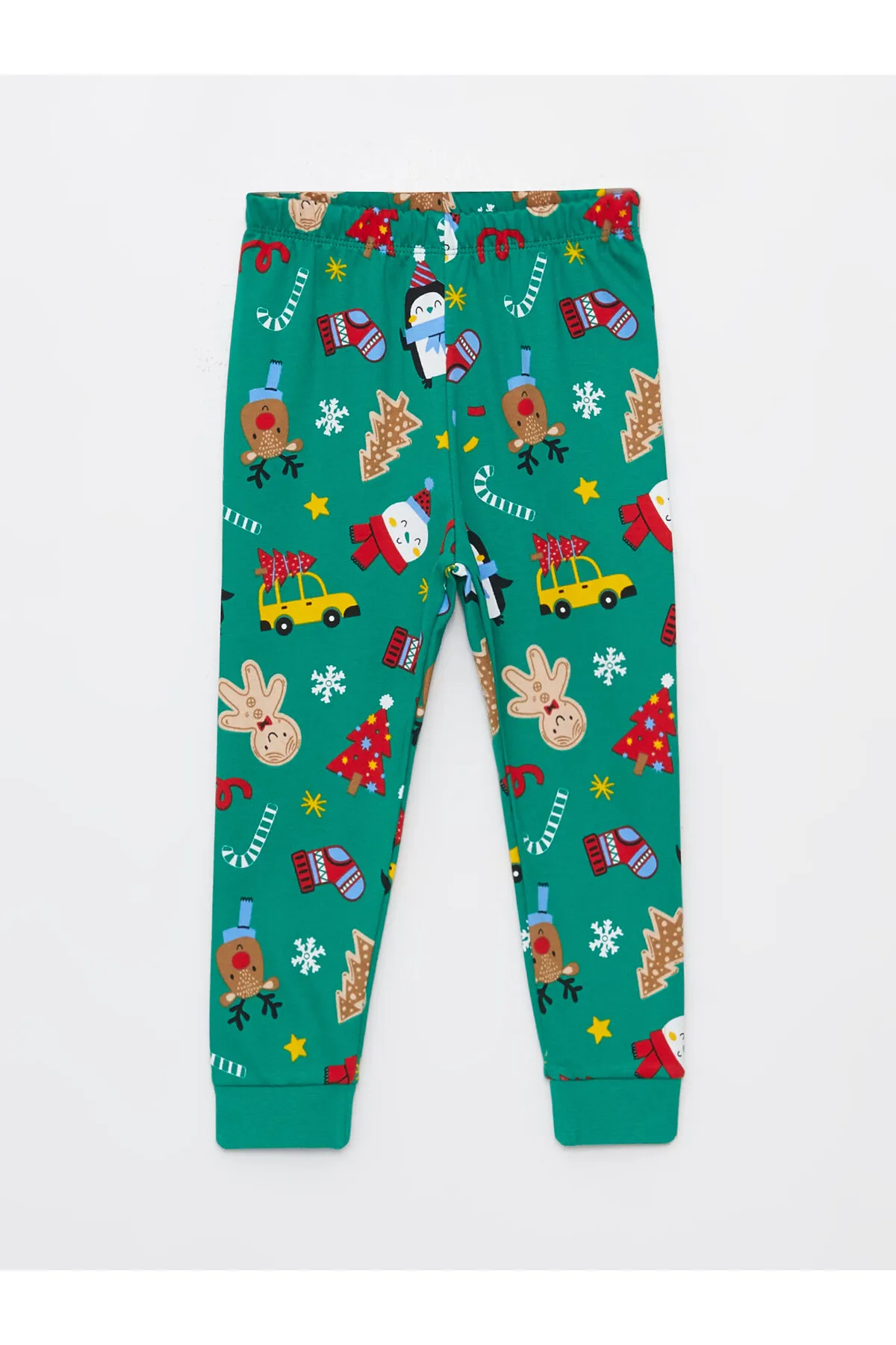 LC Waikiki  Langarm-Pyjama-Set für Babys mit Rundhalsausschnitt und Neujahrsmotiv