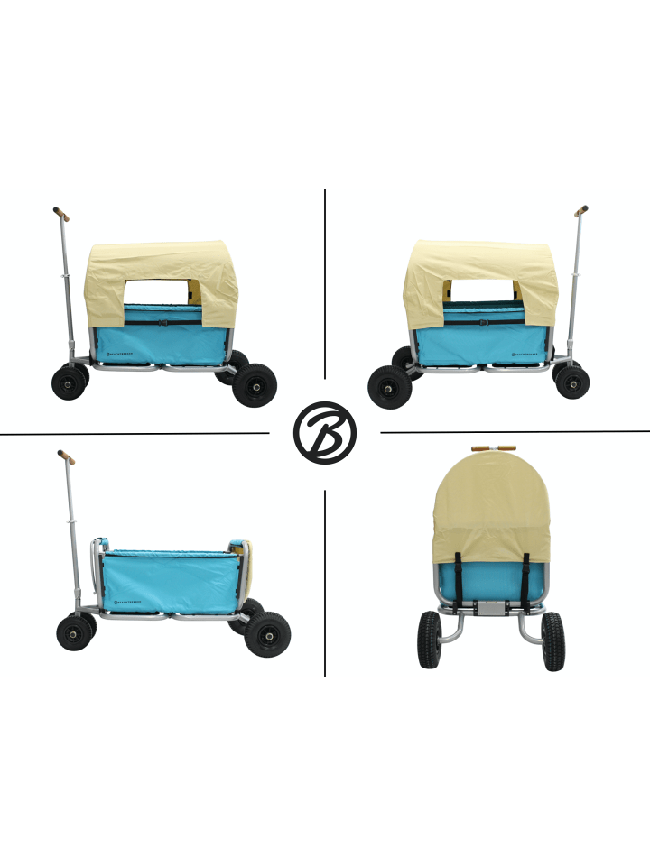 Beachtrekker Beachtrekker LiFe faltbarer Bollerwagen (Himmelblau)   Bremse   Sonnenverdeck günstig kaufen onesize