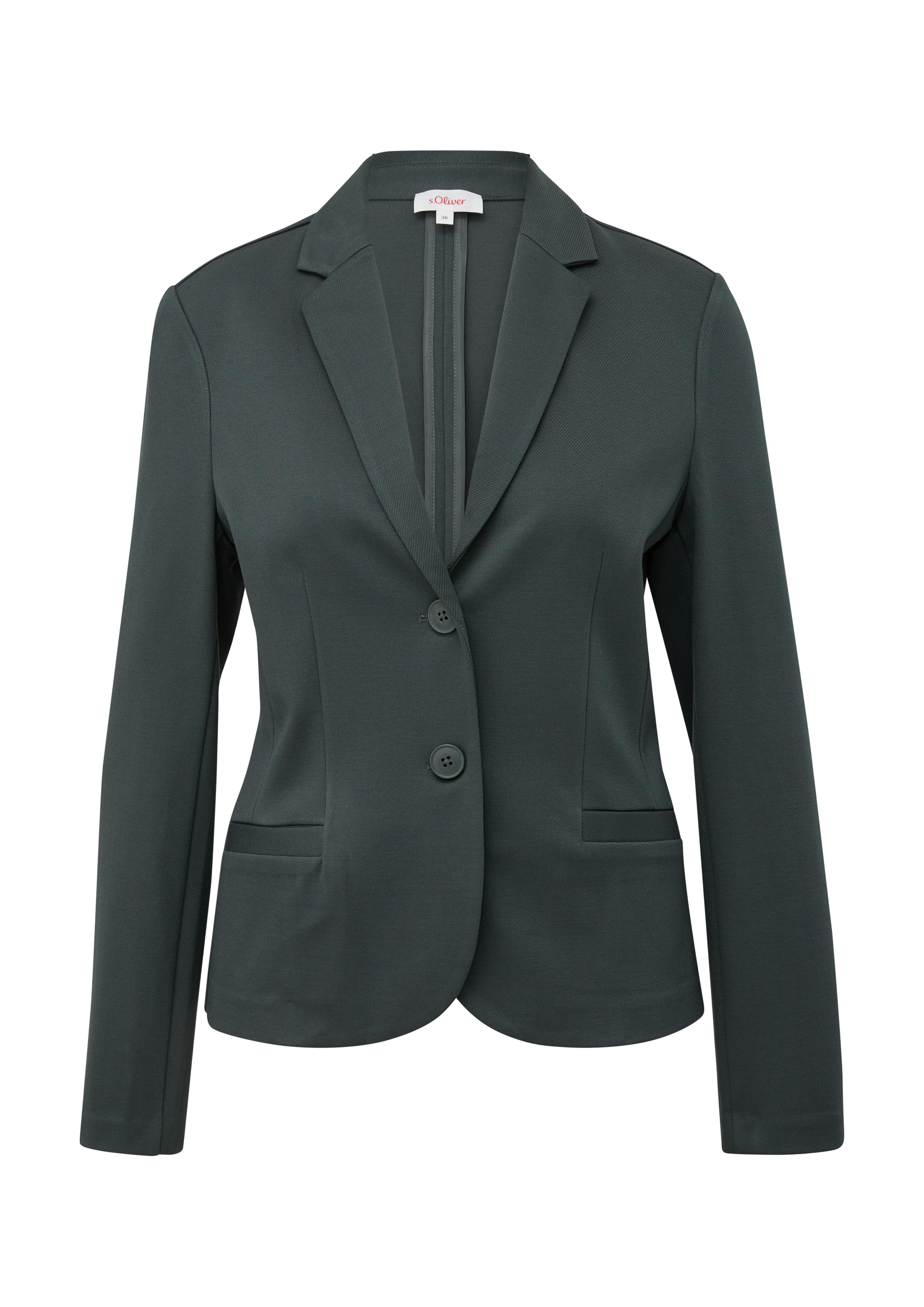 Twill-Blazer aus Interlockjersey  2133482-7909