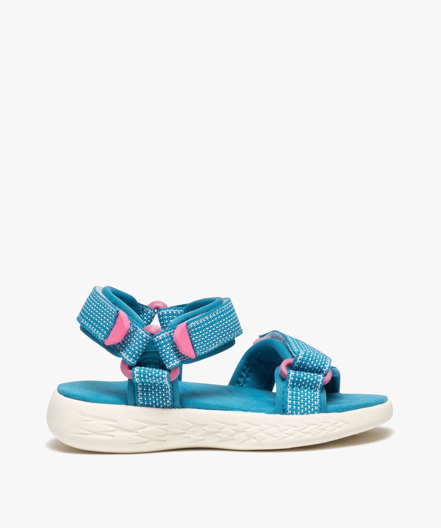 Sandales sport fille à brides scratch vert | GEMO