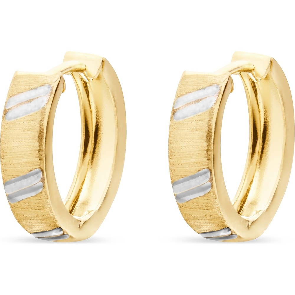 FAVS Créoles 375 Or jaune Boucles d'oreilles