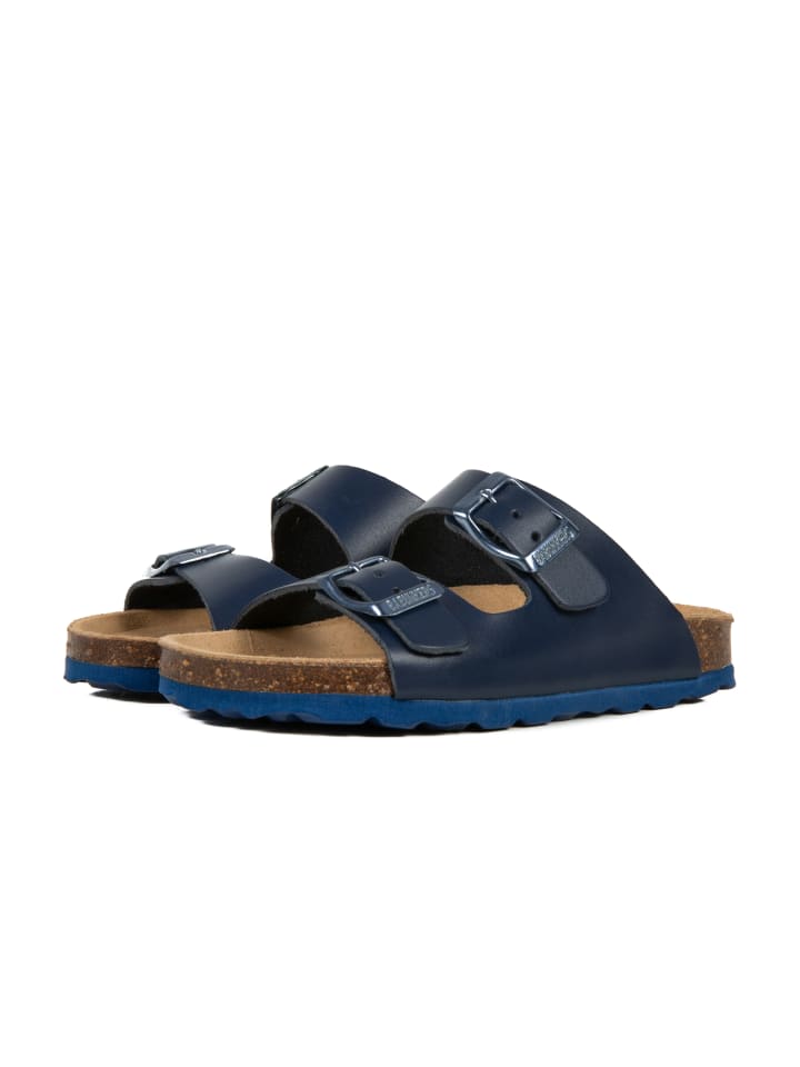 babunkers Pantoletten  in blau günstig kaufen