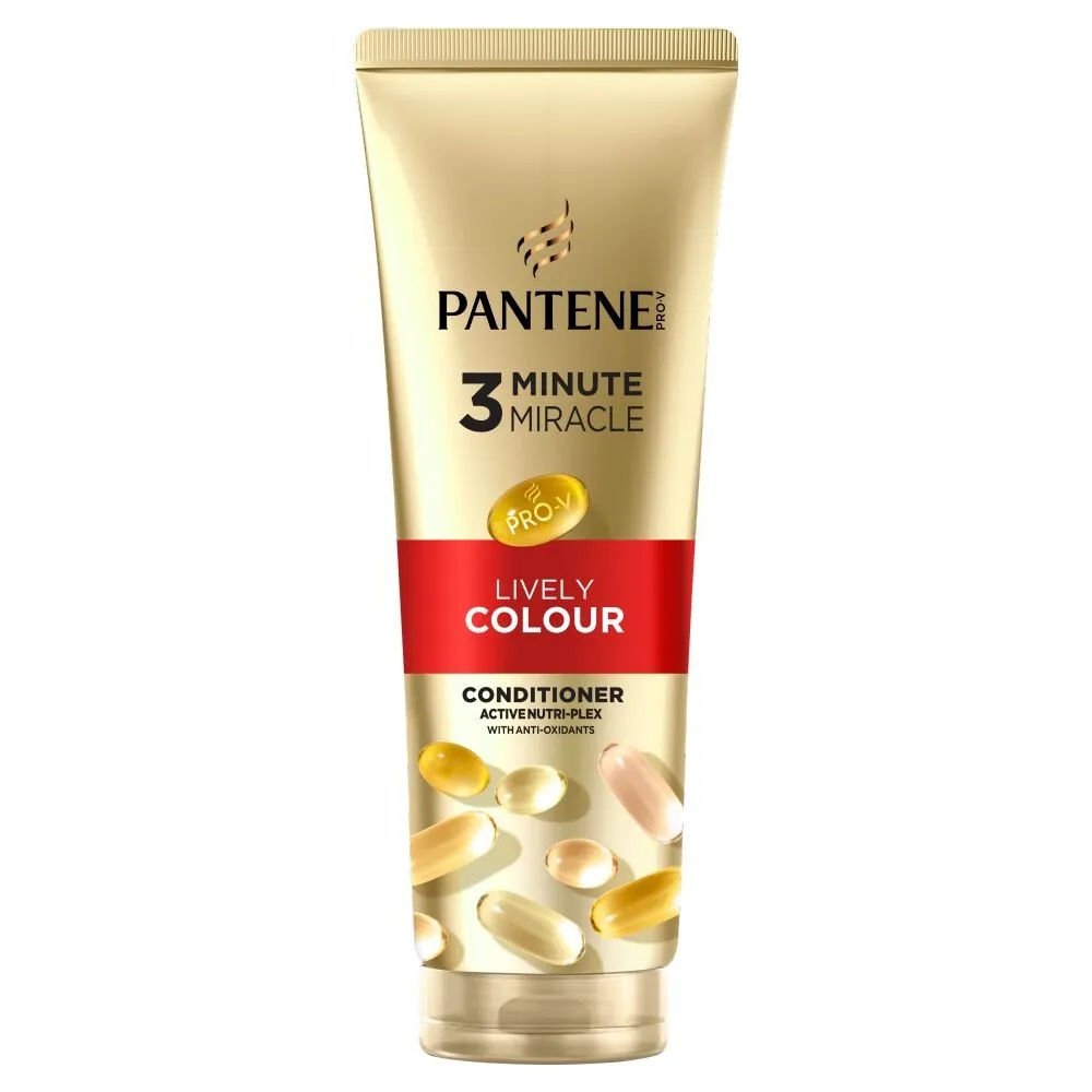„Pantene Pro-V 3 Minute Miracle“ gyvybingos spalvos kondicionierius dažytiems plaukams