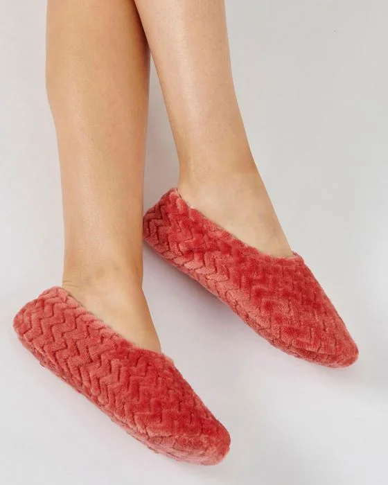 Chaussons d'intérieur moelleux maille Thermolactyl
