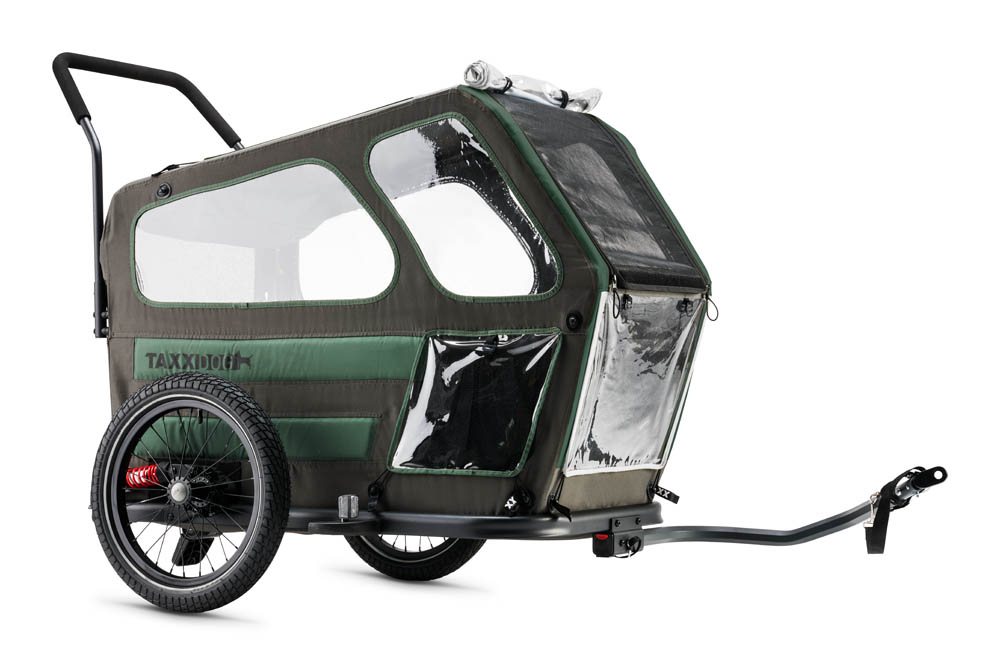taXXi Hundeanhänger Dog M Dark Grey/Dark Green