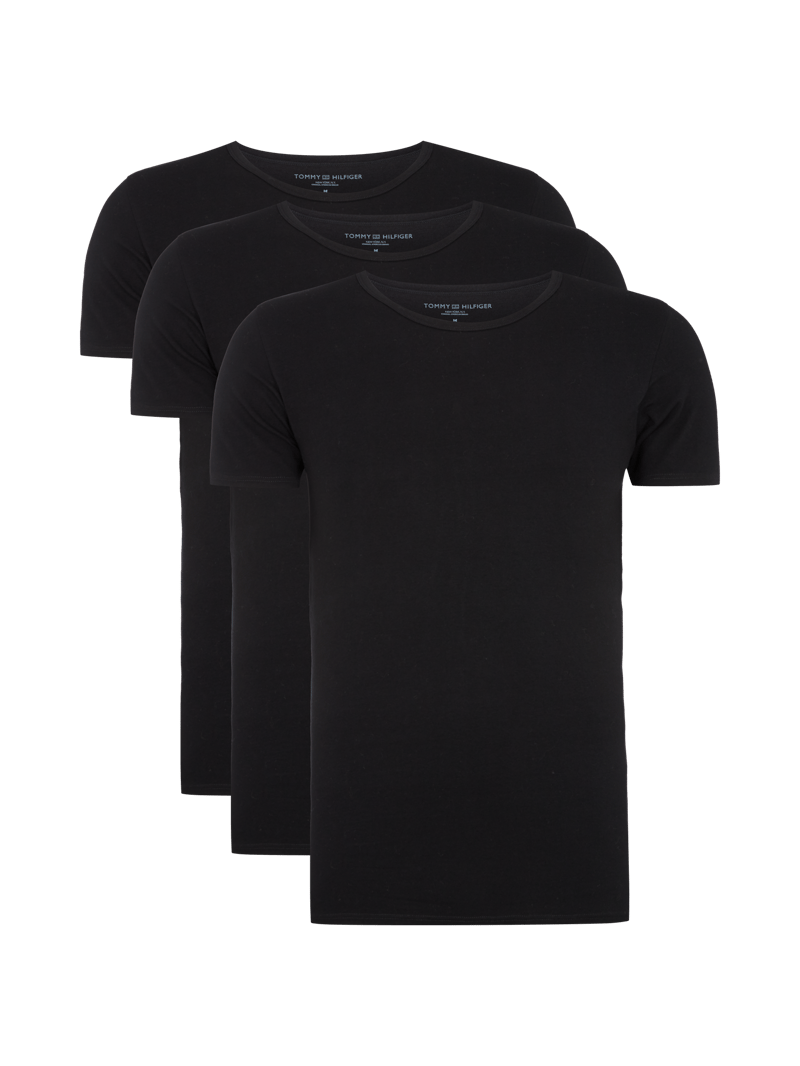 T-Shirt im 3er-Pack in schwarz