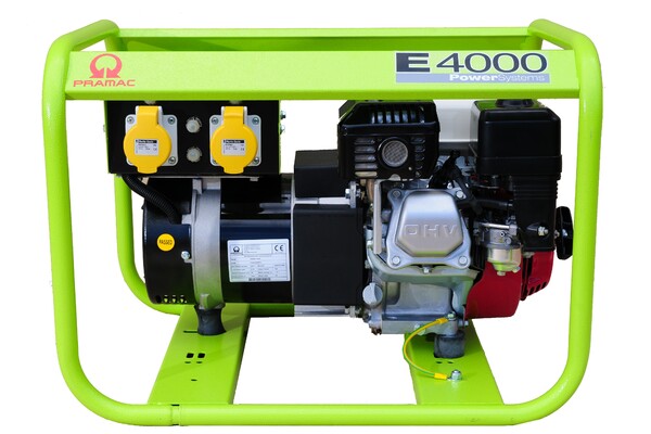 Generator de benzină Pramac PA292SH1000 E4000 230V 3,5 kVa, motor Honda cu pornire manuală