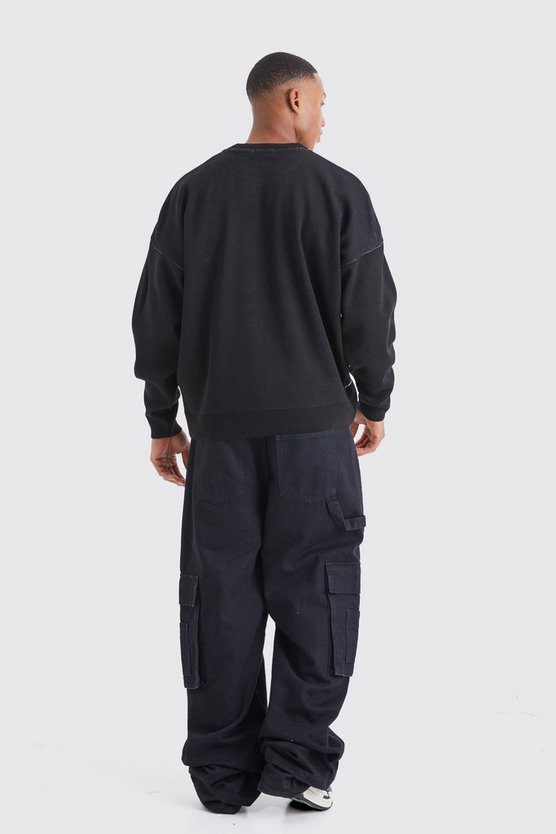 Oversize Pullover mit Print